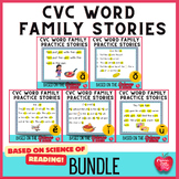 Short Vowel Word Family Bundle | Science of Reading Phonics & Fluency