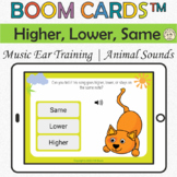 Higher Lower or Same Music Ear Training | Animal Sounds | Music Boom Cards?