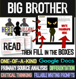 BIG BROTHER (1984): HERO or VILLAIN - Engaging Critical Thinking Activity
