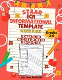 STAAR (MODIFIED) Extended Constructed Response ECR INFORMATIONAL Template