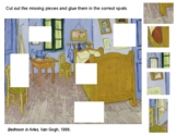 Cut and Paste Art History Activity-Vincent Van Gogh- 5 Puzzle Pieces