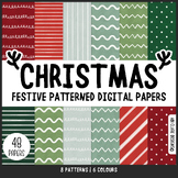 Christmas Patterned Digital Papers