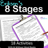 Erik Erikson FILL in BLANK~8 Stages of Development~Psychology~NO PREP