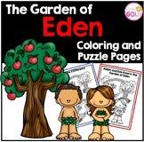 The Garden of Eden- The Adam and Eve Story- Coloring and Puzzle Pages