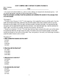 5 Day Compare and Contrast Bible Passages Practice Pages