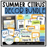 Bright Fun Summer Lemon Citrus Classroom Decor BUNDLE