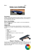Solar Car Design, Build and Race Challenge