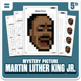 Martin Luther King Jr. | Math Mystery Picture Activity | Grade 5 Operations