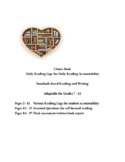 Reading Logs and Book Report - Nine weeks - Accountability for choice book