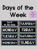 Days of the Week Cards