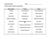 Narrative Writing Story Topic Grids Prompts/Creative Writing