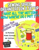 HOW TO ORGANIZE A SEWING SPACE Assignment + Clutter Quiz