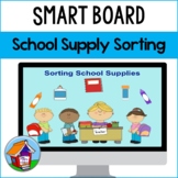 Back to School Sorting School Supplies Smart Board? Activity