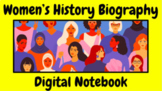 Women's History Biography - Digital Research Notebook (Google Slides)