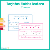 Tarjetas fluidez lectora // Reading fluency cards (cursive)