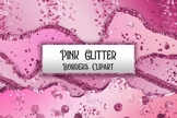 Pink Glitter Borders Clipart