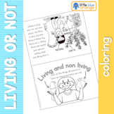 Living and Non Living coloring booklet
