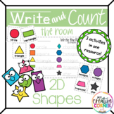 2D Shapes Write the Room Count the Room Learn Shapes