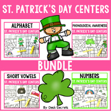 St. Patrick's Day Centers Bundle | Alphabet | CVC Words | Numbers 1-120