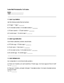3rd grade Easter Math worksheet