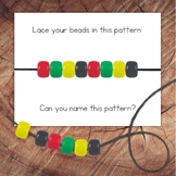 Black History Month Pony Bead Lacing Task Card Set, REAL IMAGES