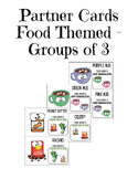 Partner Cards Food Groups of 3
