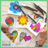 Kindness and Happiness Coloring Notes