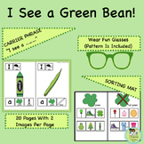 I See a Green Bean (and other green things)  Printable Emergent Reader