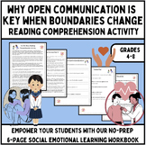 Why Open Communication is Key When Boundaries Change - SEL Reading Comp Activity
