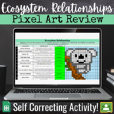 Symbiosis, Predation, & Competition Digital Activity - Pixel Art Review