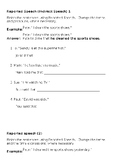 Direct Speech to Reported Speech