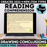 STAAR Drawing Conclusions Test Prep | Google Slides Review Game | NEW Item Types