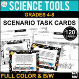 Science Tools & Lab Equipment Activities - 120 Scenario Task Cards - Grades 4-8