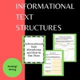 Informational Text Structures Activities and Slides