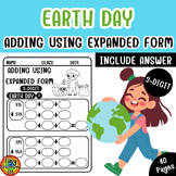 Earth Day Math: Adding Using Expanded Form (3-Digit)