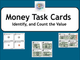 MONEY TASK CARDS-IDENTIFY AND COUNT the VALUE