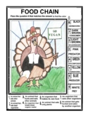 Thanksgiving Food Chain Color By Number (Easy Gr 4-12)