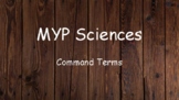 MYP Sciences Command Terms