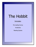 The Hobbit novel lesson packet - reading quizzes, vocabulary, activity