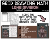 HAUNTED HOUSE Grid Drawing Math Puzzle LONG DIVISION WITHOUT REMAINDERS