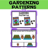 Gardening Task Cards, Garden Patterns Math Centers Activities Task Box