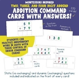 Addition Command Cards for Static and Dynamic Addition | Montessori Math