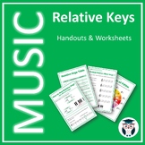 Relative Keys in Music - Handouts and 8 Worksheets