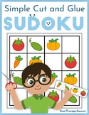 Simple Cut and Glue Sudoku Fine Motor and Logic Skills