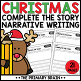 Christmas Narrative Writing Prompts | December Complete the Story Starters