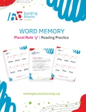 Multisensory Phonics Game | Orton Gillingham | Plural Y ies/es | "Memory"