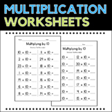 Multiplying by 10 Math Worksheets - Multiplication Practice - Test Prep