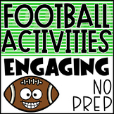 Football Activities and Craft | NO PREP | SUPER BOWL