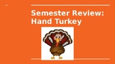 Semester Review: Hand Turkey