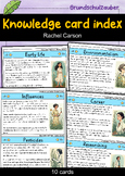 Knowledge card index - Rachel Carson (English)